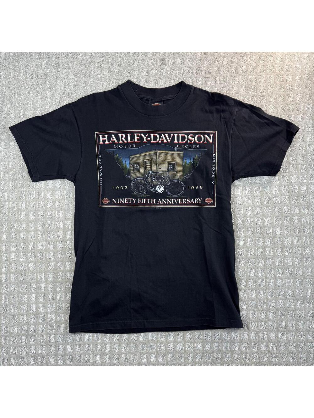 Vintage 1997 Harley Davidson 95th Anniversary USA T Shirt M